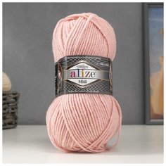Пряжа "Superlana midi" 25% шерсть, 75% акрил 170м/100гр (523), 1шт Alize