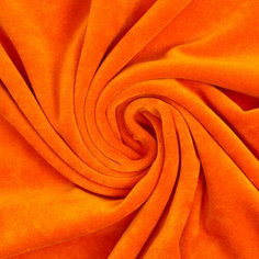 Лоскут Плюш на трикотажной основе, оранжевый 100*160см,100%п/э (комплект из 3 шт) Страна Карнавалия