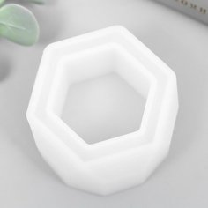 Молд силикон Подсвечник шестигранник 5,5х5,5х3,5 см Сима ленд