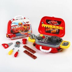 Набор строителя "чемоданчик" в сумке с инструментами игровой, Тачки Disney