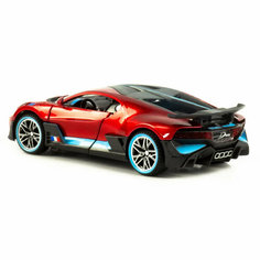 Машинка Bugatti Бугатти Divo металлическая красная 1:32 Miniauto