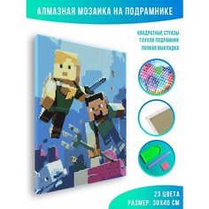 Алмазная мозаика на подрамнике - вышивка Кубомир 30 х 40 см Красиво Красим