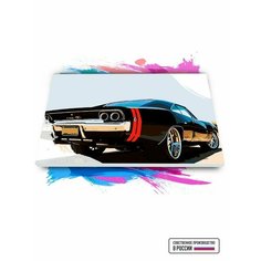 Картина по номерам на холсте Dodge Charger, 30 х 60 см Красиво Красим
