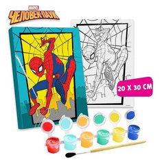 Картина по номерам "Герой" 20 х 30 см, Человек-Паук Marvel