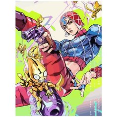Картина по номерам на холсте Аниме JOJO (Джованна, Джотаро, ДжоДжо) - 8928 В 30x40