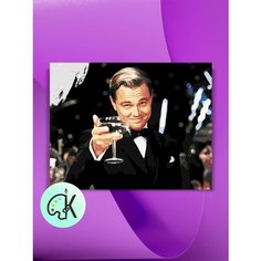 Картина по номерам на холсте Леонардо Ди Каприо Великий Гэтсби, 40 х 50 см КУЛЬТУРА ЦВЕТА