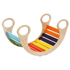 Качалка цветная «Радуга» Wood Lines