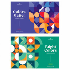 Альбом для рисования 40л А4 на скрепке Greenwich Line "Bright colors" 120г/м2 комплект (2шт) 1 шт нет бренда