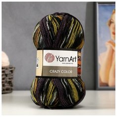 Пряжа "Crazy color" 25% шерсть, 75% акрил 260м/100гр (170) Yarn Art