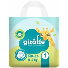 Подгузники Giraffe NB 0-4кг 6шт Нет бренда