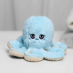 Мягкая игрушка Milo toys "Осьминог", цвет голубой, для детей, 40 см