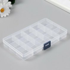 Шкатулка со съёмными ячейками для мелочей 15 отделений 2,2х17,3х10 см Мастер