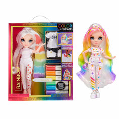 Кукла Rainbow High Color & Create Fashion DIY Doll with Blue Eyes с голубыми глазами, 29 см. 594123