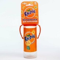 Бутылочка для кормления Fantic 250 мл, цилиндр, с ручками Нет бренда