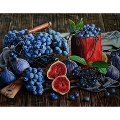 Картина по номерам Фруктово-ягодный натюрморт 40х50 см АртТойс