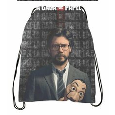 Сумка-мешок для обуви Бумажный дом, La casa de papel №6 Migom