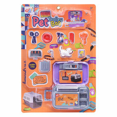 Игровой набор питомец 9988-21 "Майк" с аксессуарами, в коробке Oubaoloon