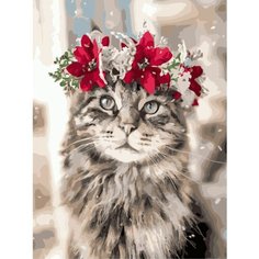 Картина по номерам Кошечка весна 40х50 см АртТойс