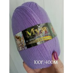 Пряжа Колор-сити Муза L50, 100г/400м, 70 шерсть 30 лен, Упаковка 5 шт