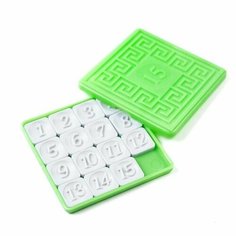 Настольная игра "Классические пятнашки", зеленые Нет бренда