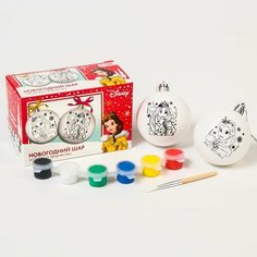 Набор для творчества "Новогодний шар" Принцессы + краски, набор 2 шт 7024637 Disney