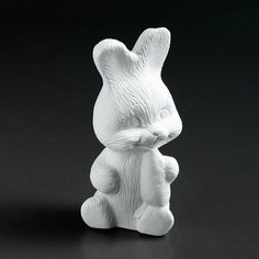Фигура для раскраски "Заяц с морковкой" 13х8х8см Хорошие сувениры