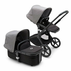 Коляска 2в1 Bugaboo Fox 5, цвет Black / Grey Melange