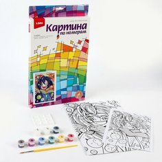 Картина по номерам для малышей «Цветное счастье» Аниме Lori