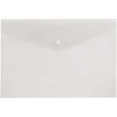 Набор из 10 штук Конверт на кнопке Бюрократ Economy -PK100CLEAR A4 пластик 0.10мм прозрачный