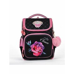Рюкзак Ортопедический для девочек Maksimm Роза Цветочек - с мешком для обуви - портфель для 1-4 классов. нет