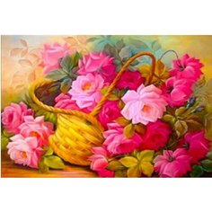 Алмазная мозайка (картина) без подрамника, размер холста 40*50 см, готовый размер картины 34*43 см Нет бренда