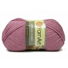 Пряжа Yarnart Shetland Chunky сухая роза (608), 50%шерсть/50%акрил, 150м, 100г, 3шт
