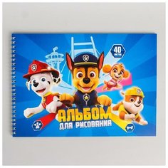 Альбом для рисования А4 40 листов на гребне Paw Patrol
