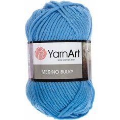 Пряжа Yarnart Merino Bulky темно-голубой (600), 70%акрил/30%шерсть, 100м, 100г, 5шт