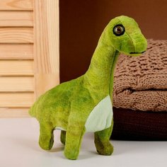 Мягкая музыкальная игрушка Динозаврик, 20 см, цвет зелeный Китай