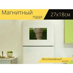 Магнитный пазл "Мороженое, вафля, реклама" на холодильник 27 x 18 см. Lots Prints