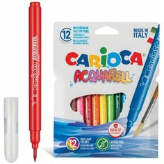 Фломастеры 12цв, CARIOCA Acquarell, 42747