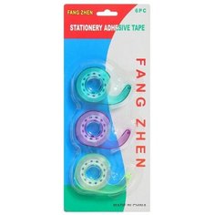 Диспенсер с клейкой лентой, цена за 3 штуки, блистер, микс Noname