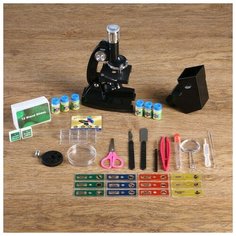 Микроскоп с проектором "Наука", кратность увеличения 50-1200х, с подсветкой, Noname