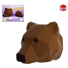 Полигональный конструктор «Медведь», 10 листов Unicon