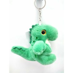 Мягкая игрушка брелок динозавр зеленый Нет бренда