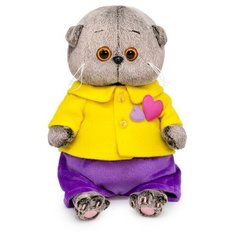 Мягкая игрушка «Басик Baby в курточке с сердечками», 20 см Basik&Co