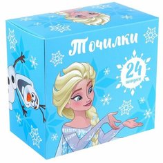 Точилка пластиковая прямоугольная, Холодное сердце, 24 штуки Disney