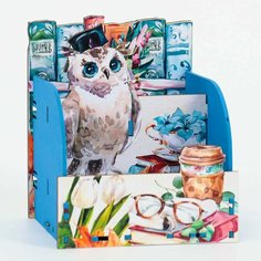 Органайзер для канцтоваров "Сова" книги, 14 х14 х 18 см Россия