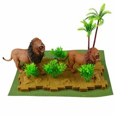 Набор фигурок животные дикой природы Африка с акссесуарами развивающие игрушки Ярик