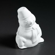 Фигура под роспись "Снеговик" 12х8х8см Хорошие сувениры