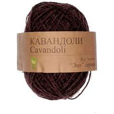 Пряжа Прочее Кавандоли коричневый (03), 100%джут, 180м, 100г, 2шт