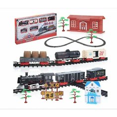 Железная дорога детская со светом и звуком Oubaoloon