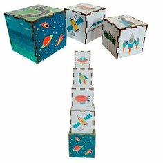 Деревянный сортер пирамидка транспорт 08102 Нет бренда