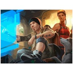 Картина по номерам на холсте настольная игра Android netrunner - 6880 Г 30x40